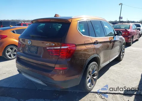2017 BMW X3 xDrive28I z USA, uszkodzony, nr VIN 5UXWX9C38H0W71118